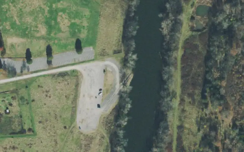 Aerial photo of the area around Heartland Ramp, Davidson County