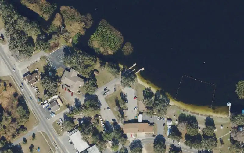 Aerial photo of the area around Hernando Public Boat Ramp (Citrus County), Citrus County