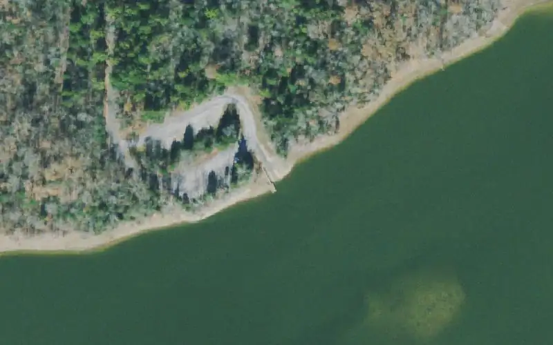 Aerial photo of the area around Hickman Creek, Stewart County