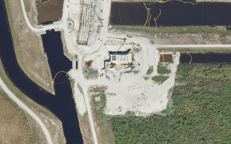 Aerial photo of the area around Holey Land WMA - Boat Ramp NW Corner (#3), Palm Beach County