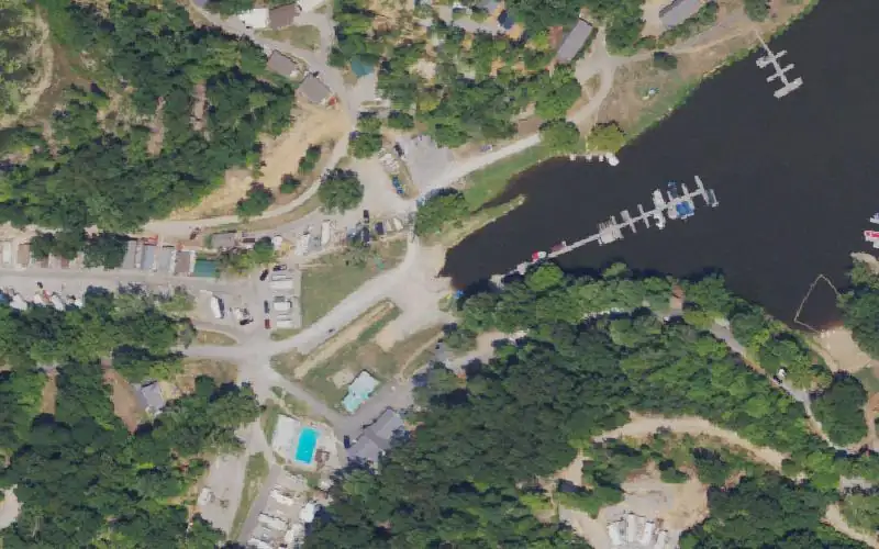Aerial photo of the area around Holiday Hills, Lyon County