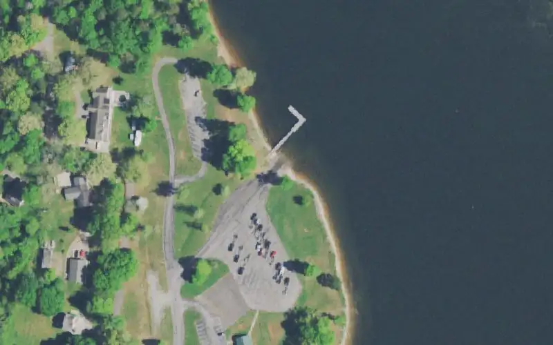 Aerial photo of the area around Holly Circle, Hamilton County
