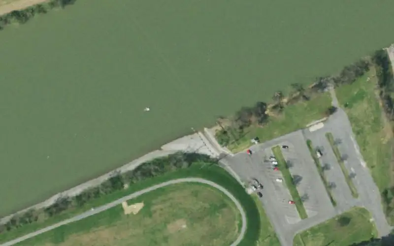 Aerial photo of the area around John Sevier Steamplant, Hawkins County
