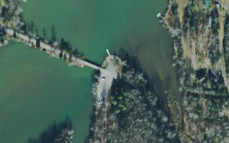 Aerial photo of the area around Johnson creek , Dickson County
