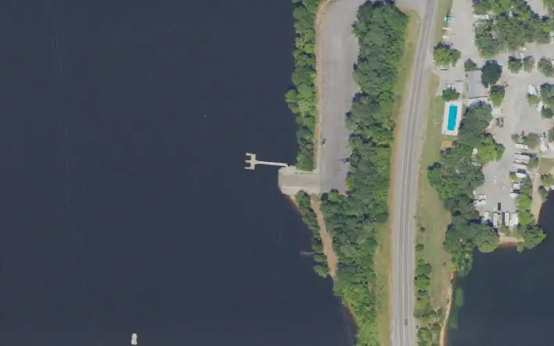 Aerial photo of the area around Jonathan Creek/US 68, Marshall County