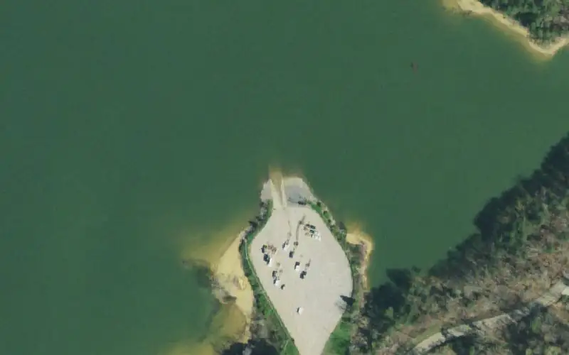 Aerial photo of the area around Kidwells Ridge, Hamblen County