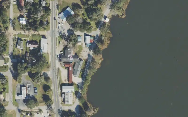 Aerial photo of the area around Lake Francis Boat Ramp (Small Boats), Madison County