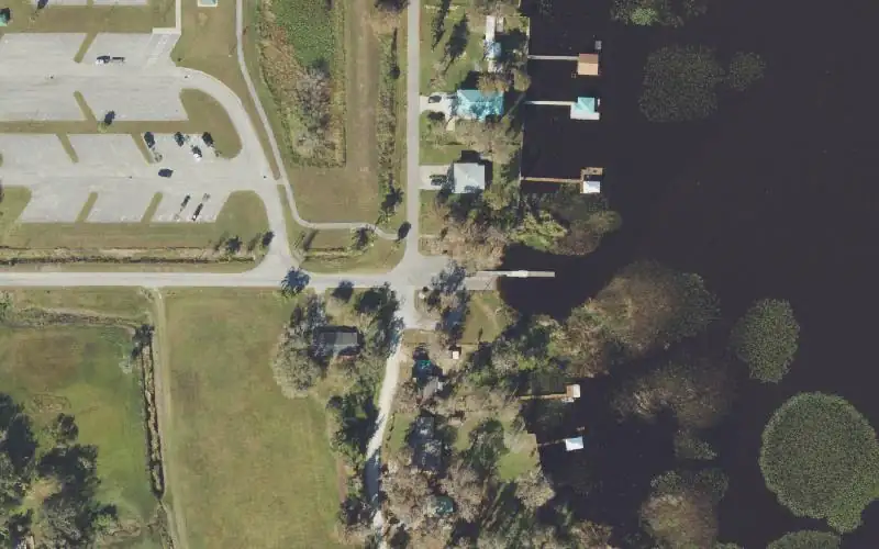 Aerial photo of the area around Lake Istokpoga West - Windy Point Park, Highlands County