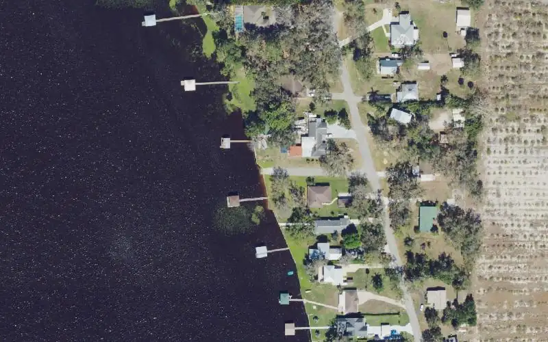 Aerial photo of the area around Lake Josephine Public Boat Ramp (Lake Josephine Shores - No Parking), Highlands County