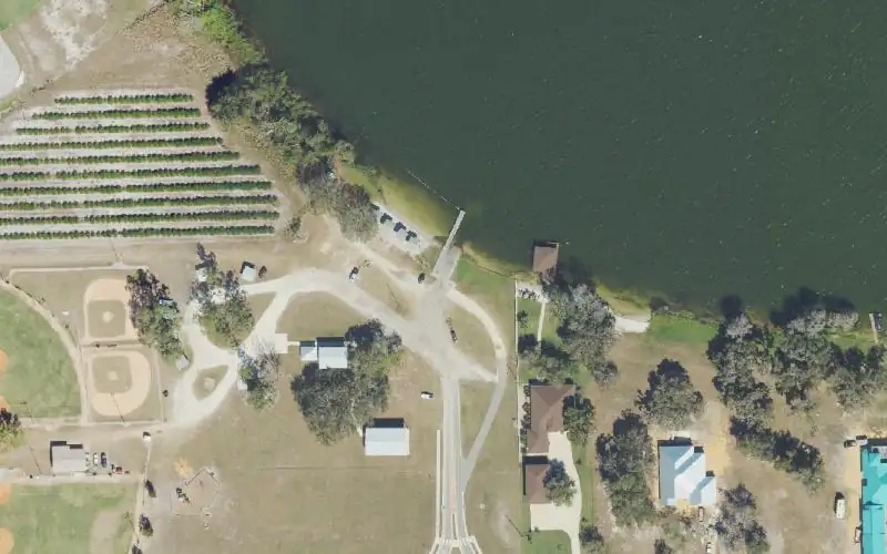 Aerial photo of the area around Lake June - Lake June Park Boat Ramp, Highlands County