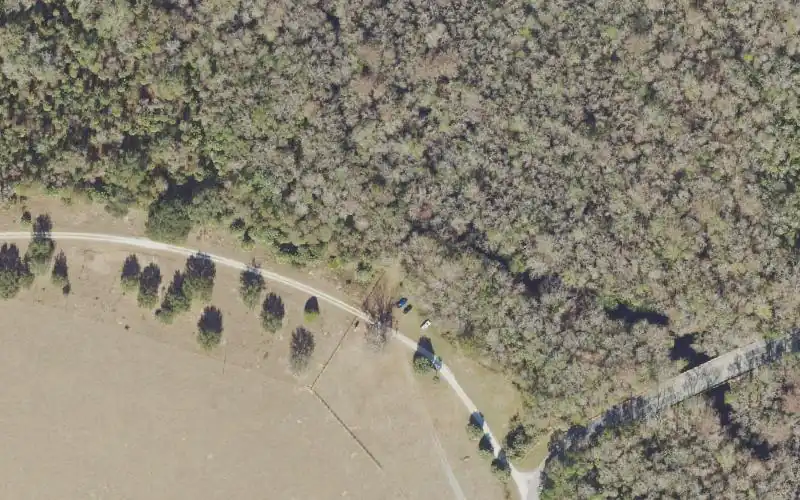 Aerial photo of the area around Lake Norris Conservation Area Canoe Launch - Lake Norris Road Entrance, Lake County