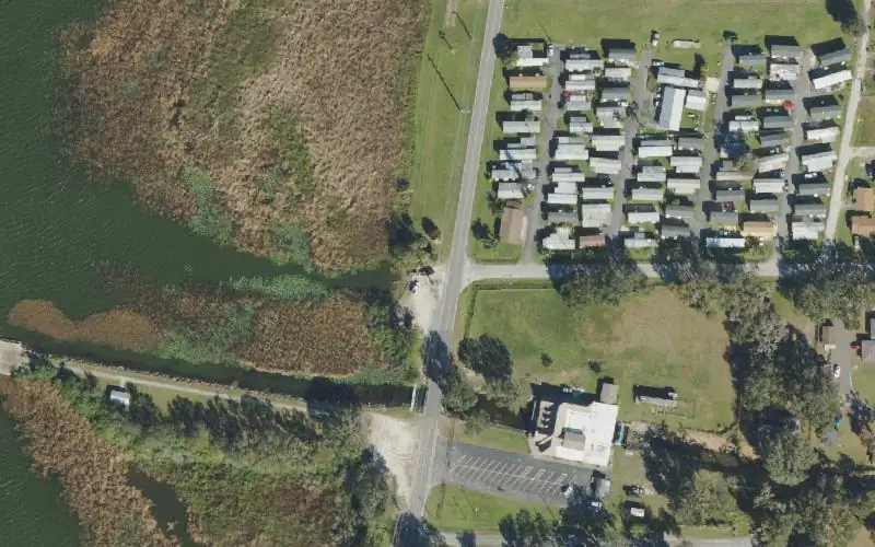 Aerial photo of the area around Lake Parker East Side Park, Polk County