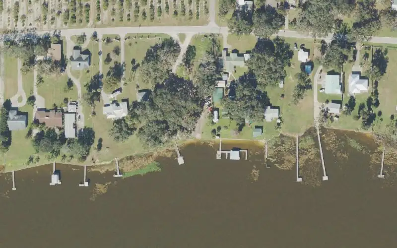 Aerial photo of the area around Lake Reedy Public Boat Ramp, Polk County