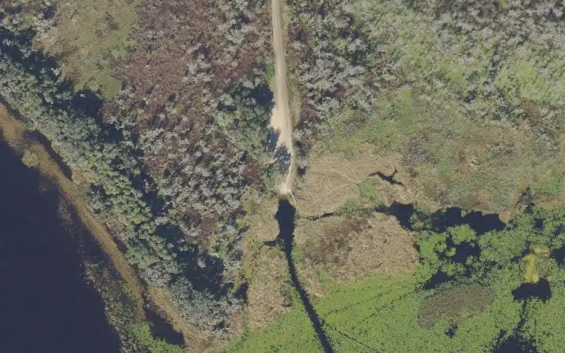 Aerial photo of the area around Lake Yale Boat Ramp East , Lake County