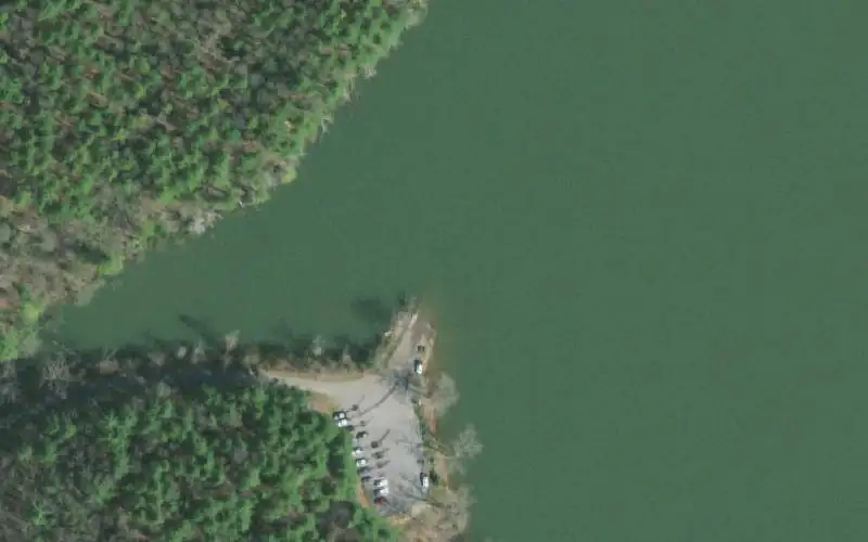 Aerial photo of the area around Little Milligan, Carter County