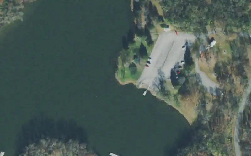 Aerial photo of the area around Lone Branch, Wilson County