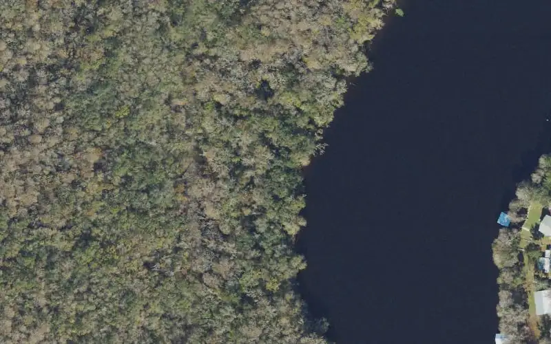 Aerial photo of the area around Lower Suwannee National Wildlife Refuge - Weeks Landing Canoe Access, Dixie County