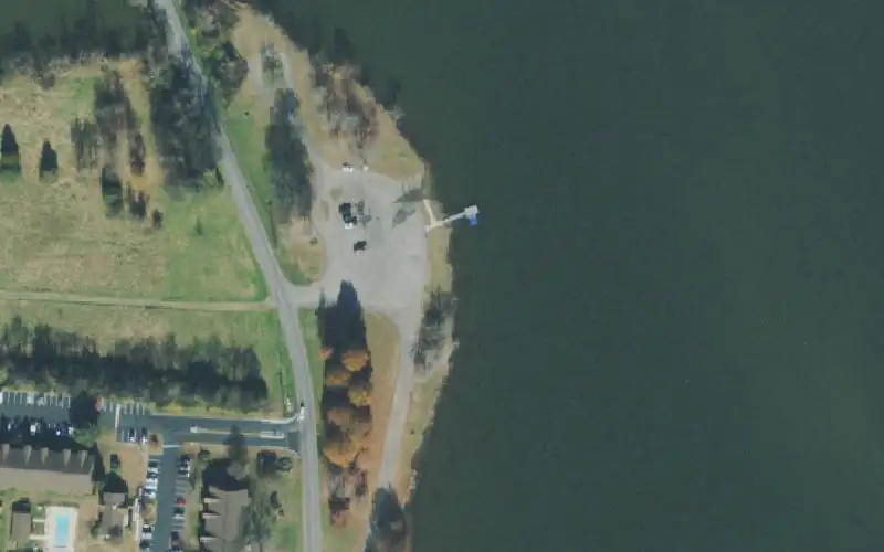 Aerial photo of the area around Mallard Point Park, Sumner County