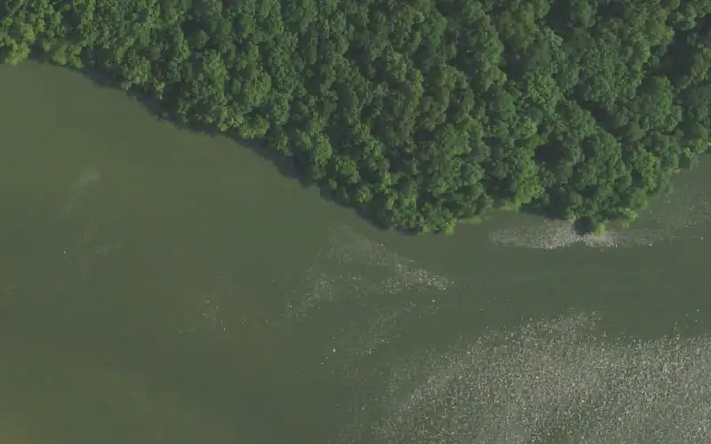 Aerial photo of the area around Mammoth Furnace Ramp - LBL, Lyon County