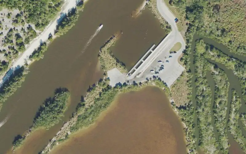 Aerial photo of the area around Merritt Island National Wildlife Refuge - Bairs Cove, Brevard County