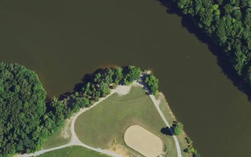 Aerial photo of the area around Mill Creek Lake Ramp, Monroe County