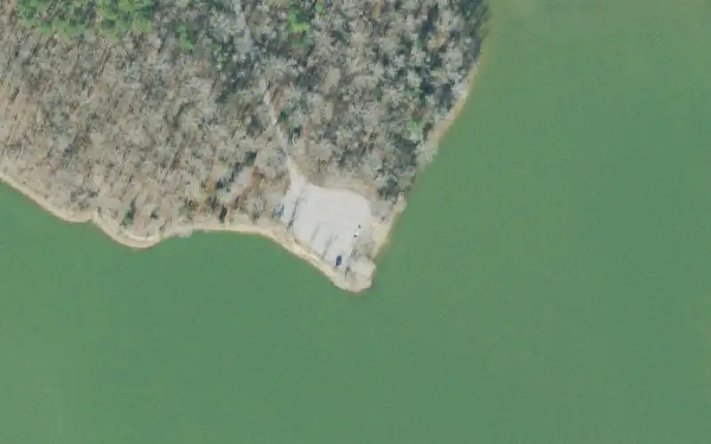 Aerial photo of the area around Morgan's Creek Access Area, Benton County