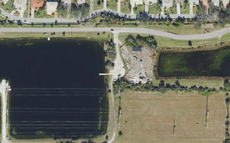 Aerial photo of the area around Nathan Benderson Park Non-Motorized Boat Ramp (SW Fishing Lake), Sarasota County