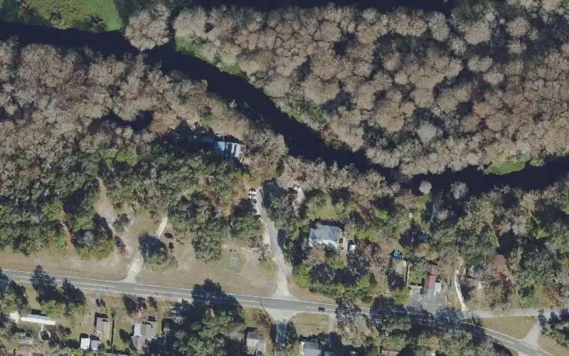 Aerial photo of the area around Nobleton Park, Hernando County