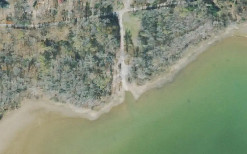 Aerial photo of the area around North Eagle Creek Access Area , Benton County