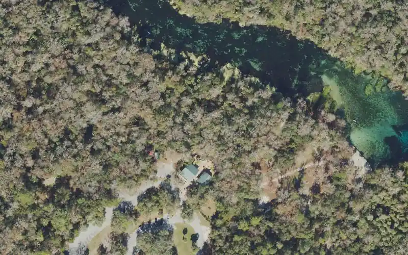 Aerial photo of the area around Ocala National Forest - Alexander Springs Recreation Area Paddlecraft Launch, Lake County