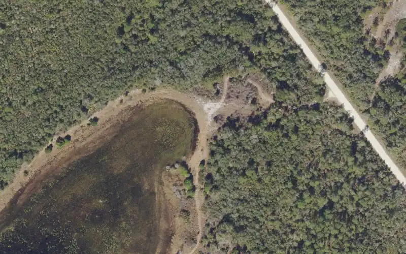 Aerial photo of the area around Ocala National Forest - Bear Hole Canoe and Kayak Access Site, Marion County