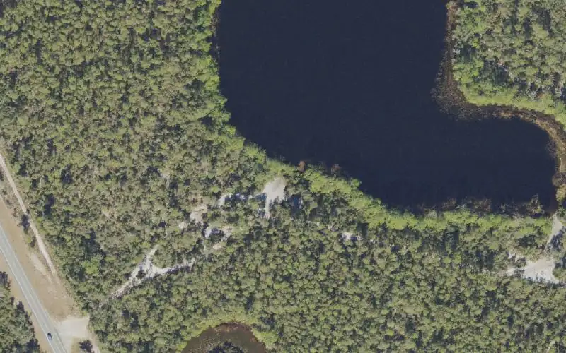 Aerial photo of the area around Ocala National Forest - Grasshopper Pond Primitive Access West (4x4 Only), Lake County