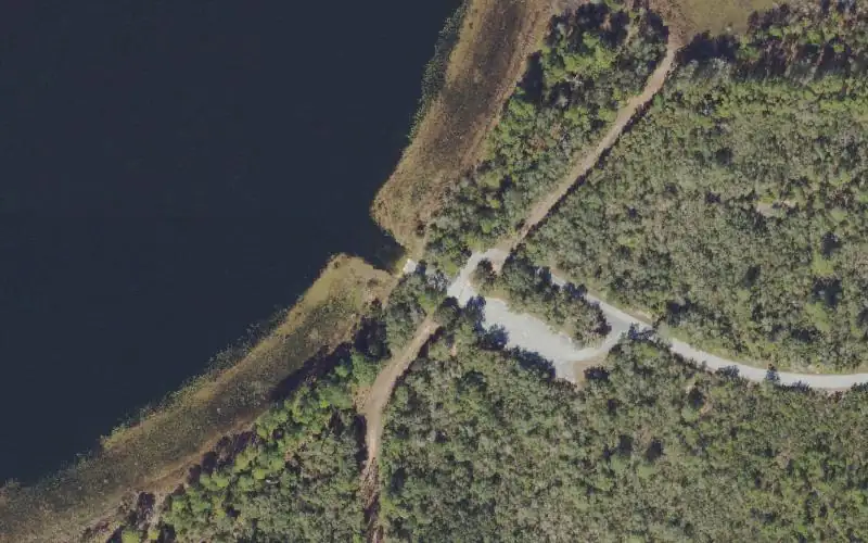 Aerial photo of the area around Ocala National Forest - Mill Dam Recreation Area, Marion County