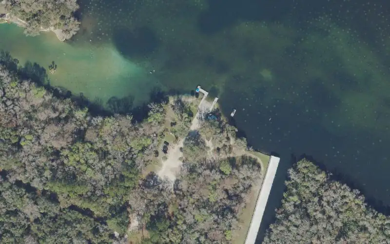 Aerial photo of the area around Ocala National Forest - Salt Springs Run Marina and Landing, Marion County