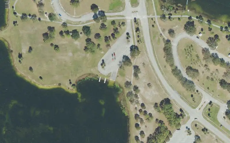 Aerial photo of the area around Okeeheelee Park Water Ski Lake Boat Ramp (PERMIT REQUIRED), Palm Beach County