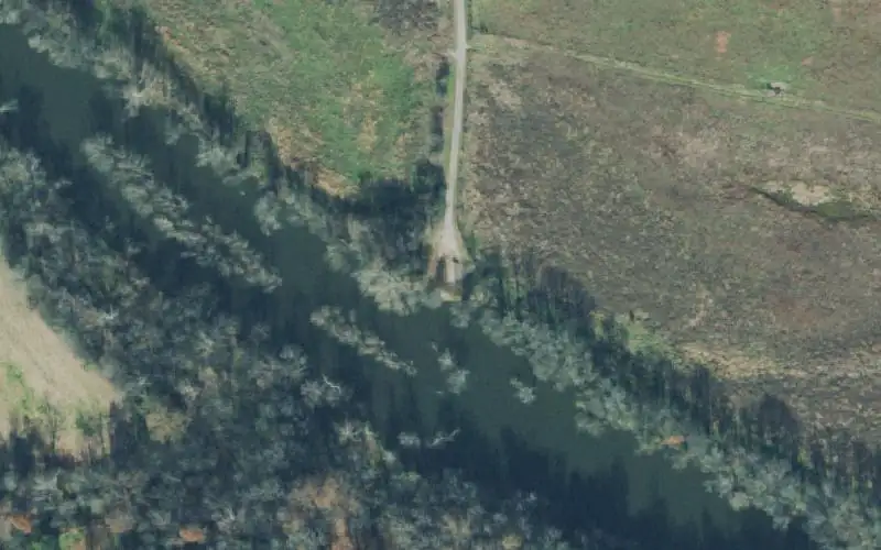 Aerial photo of the area around Old Dam Ford, Moore County