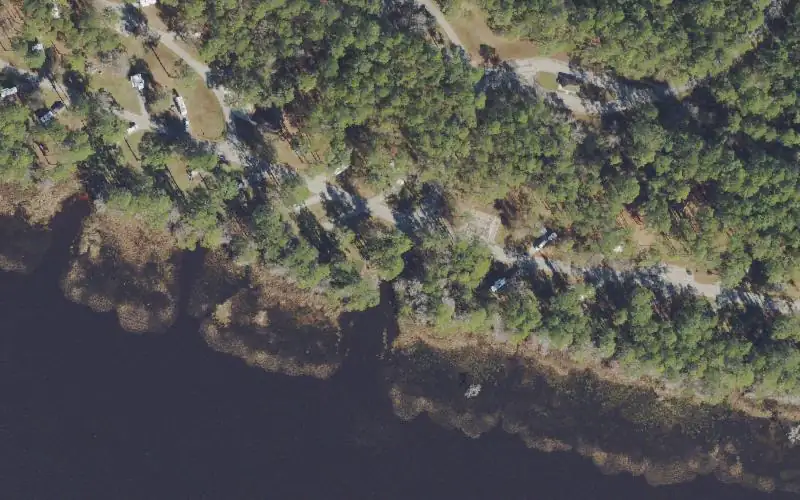 Aerial photo of the area around Osceola National Forest - Ocean Pond Campground Boat Ramp (Registered Campers Only), Baker County