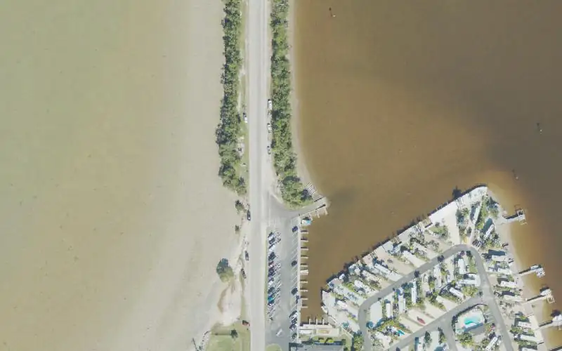 Aerial photo of the area around Outdoor Resorts of Chokoloskee - Kayak/Canoe Beach Ramp, Collier County