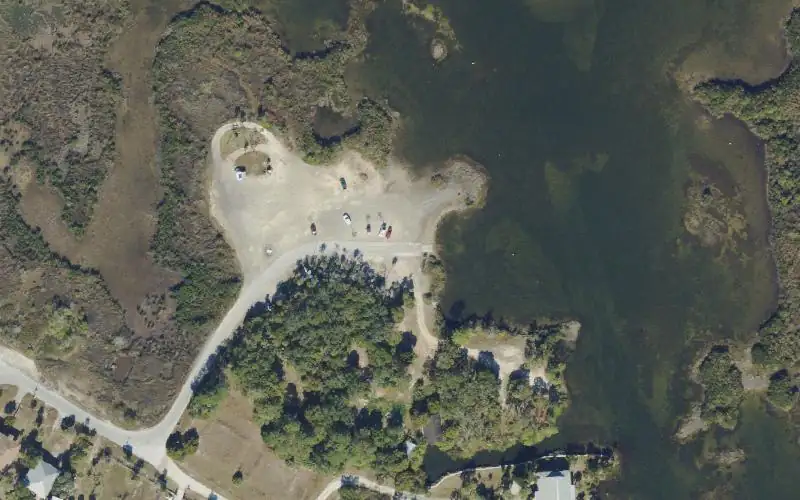 Aerial photo of the area around Ozello Community Park, Citrus County