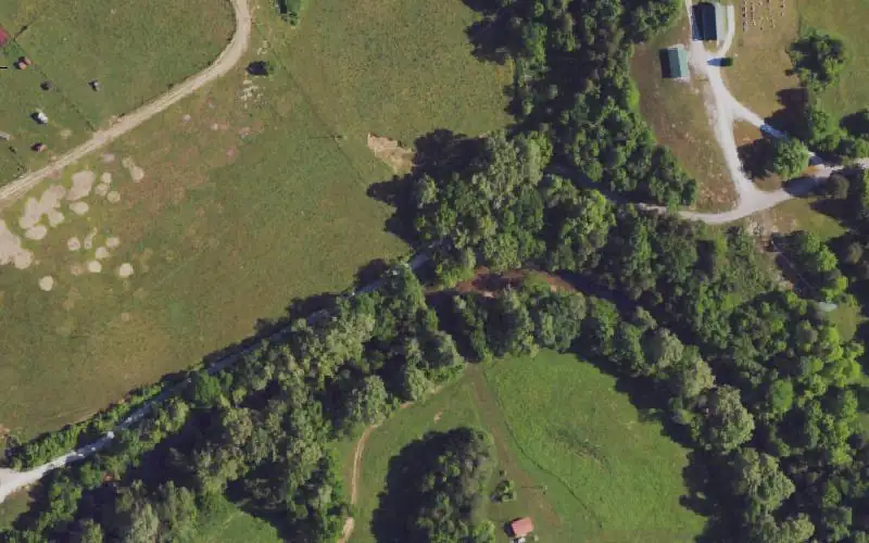 Aerial photo of the area around Parmleysville Road Carrydown, Wayne County