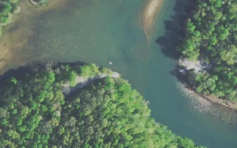 Aerial photo of the area around Patterson, Hamilton County