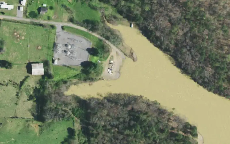 Aerial photo of the area around Poor Valley, Hawkins County