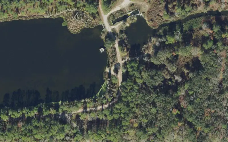 Aerial photo of the area around PotashCorp - Eagle Lake Fish Management Area Primitive Ramp (No Gas Motors), Hamilton County