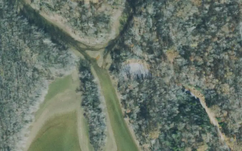 Aerial photo of the area around Riverbend, Stewart County