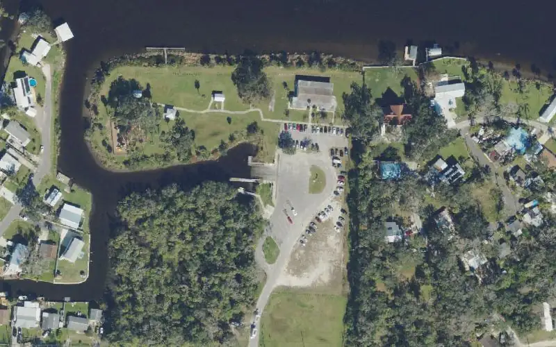 Aerial photo of the area around Riverview Public Boat Ramp, Hillsborough County