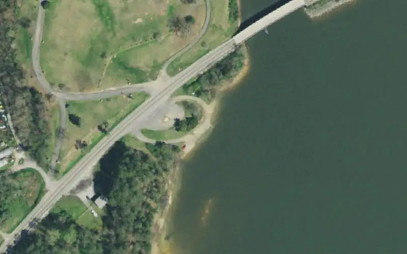 Aerial photo of the area around Rock Haven Creek, Grainger County