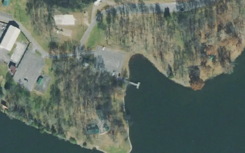 Aerial photo of the area around Rockland Park, Sumner County