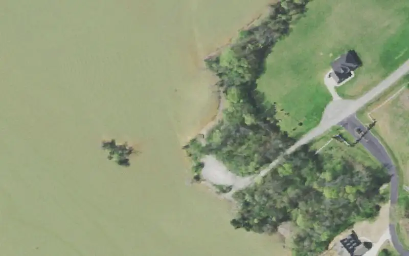 Aerial photo of the area around Rockwood Ferry, Roane County