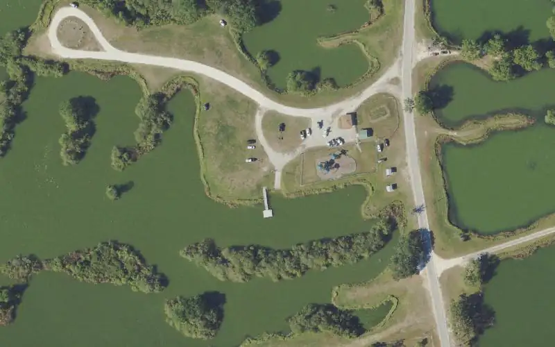Aerial photo of the area around Saddle Creek Park Boat Ramp #3, Polk County