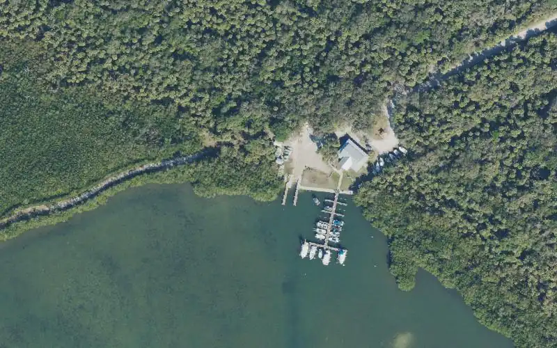 Aerial photo of the area around Sebastian Inlet State Park - Bayside Marina Canoe Launch, Brevard County